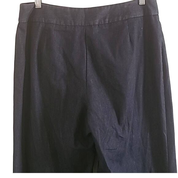 Danielle B Women's Wide-Leg Denim Dress Pants - Size 12, Dark Wash - Picture 5 of 7